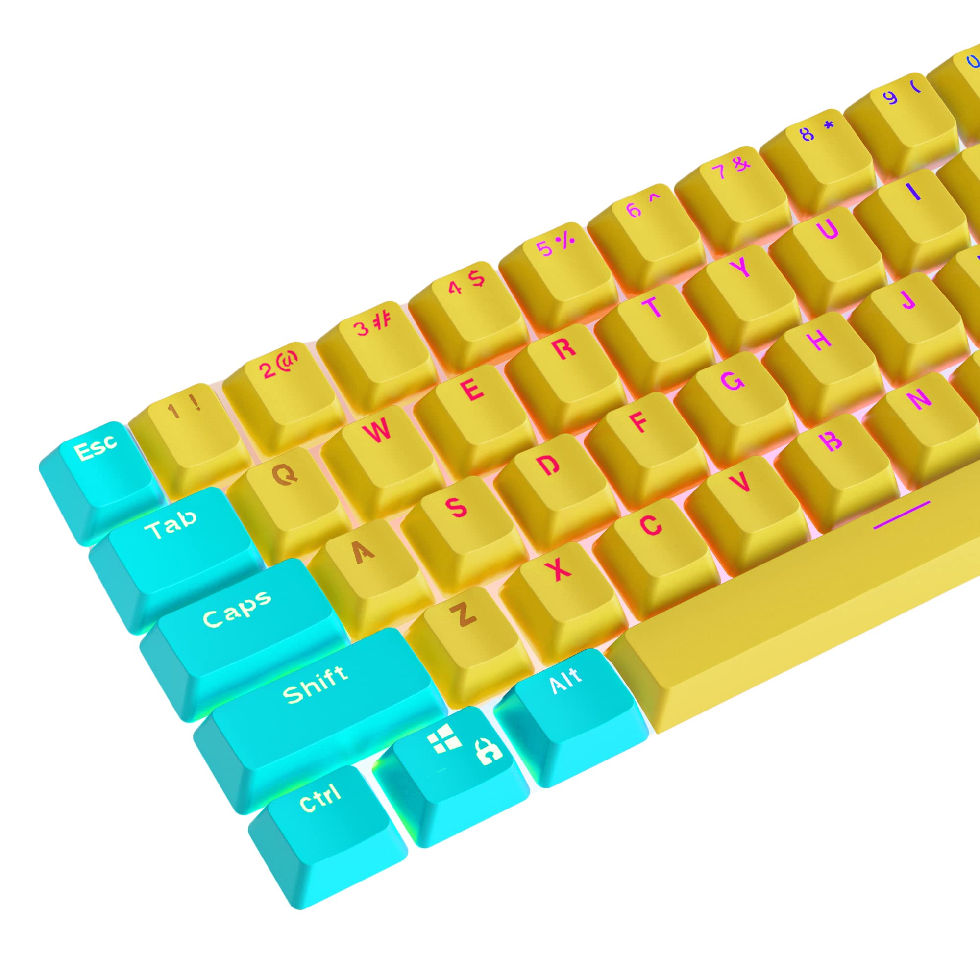 Amazon.com: WHYSP 61 PBT Keycaps for 60 Percent, Keycap Set for Mechanical  Gaming Keyboard OEM Profile Blue Keycaps with Key Puller for Cherry MX  Switches（ONLY KEYCAPS）(Kingblue) : Electronics