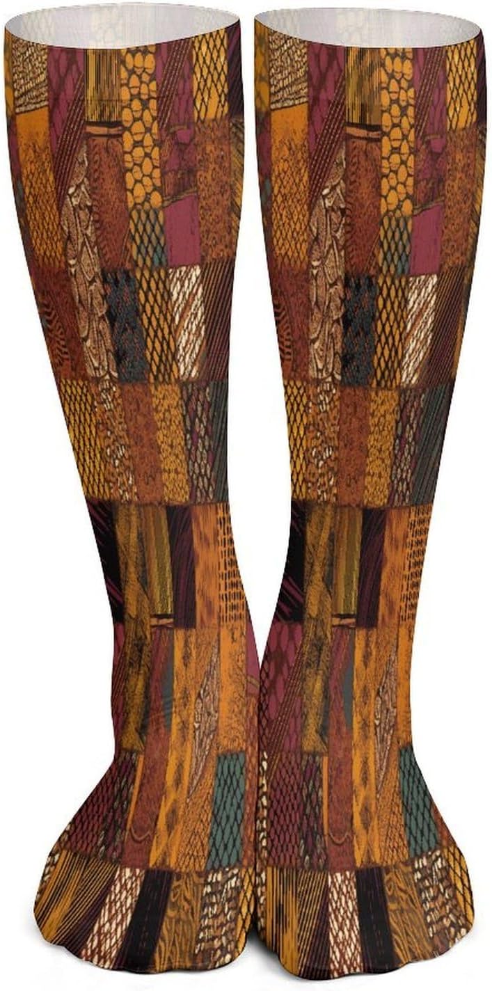 African Style Patchwork Women High Waist Fishnet Stockings Stretch Mesh Pantyhose Sexy Trendy Legwear for Daily Wear