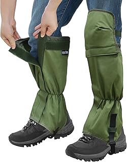 MDSTOP Hiking Gaiters, Waterproof Leg Guards for Men & Women, Snow Boot Gaiters, Lawn Care Leg Protection, for Hunting, Hiking, Fishing, Skiing, Climbing, Garden and Farm Working