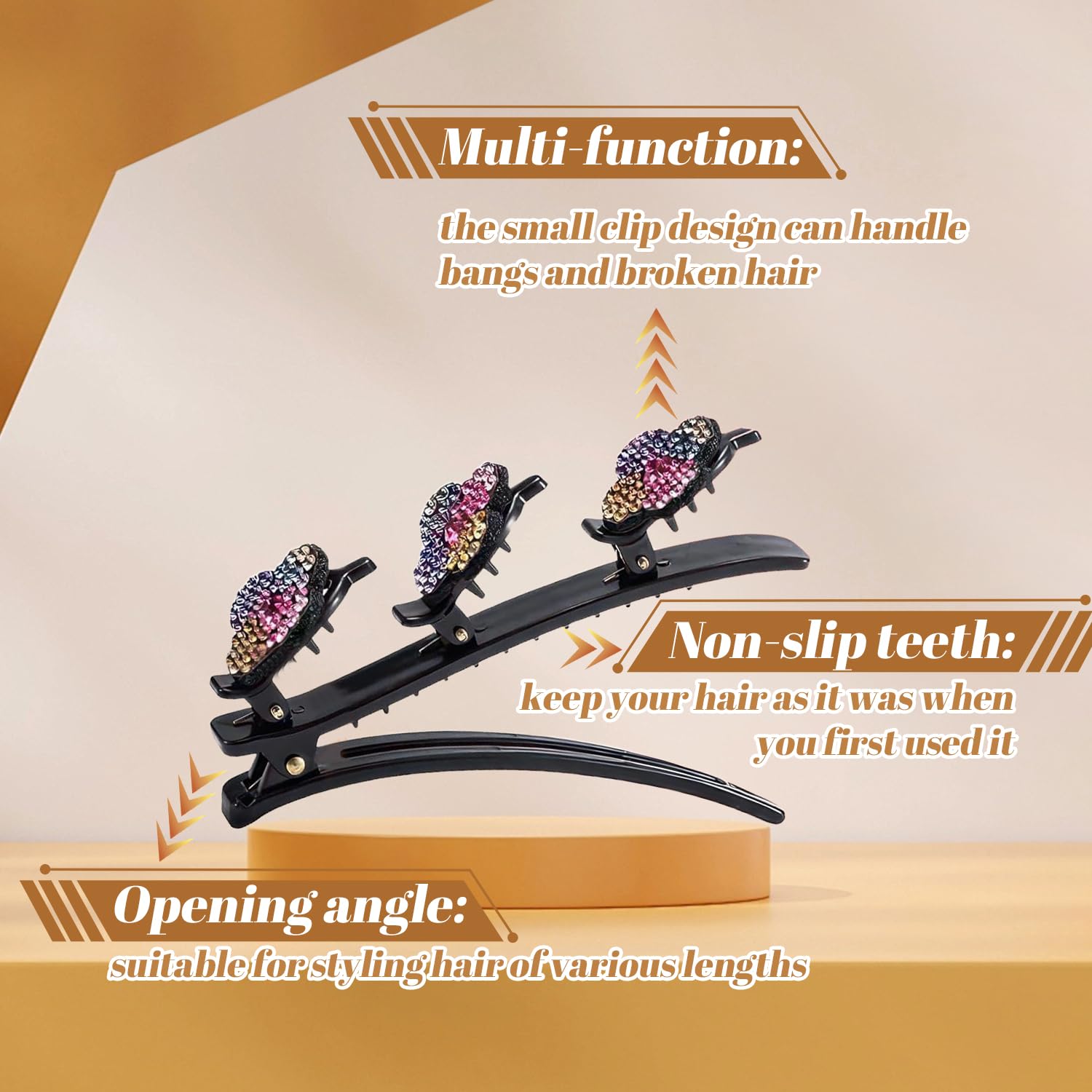 4 Pcs Braided Hair Clips - Image 3