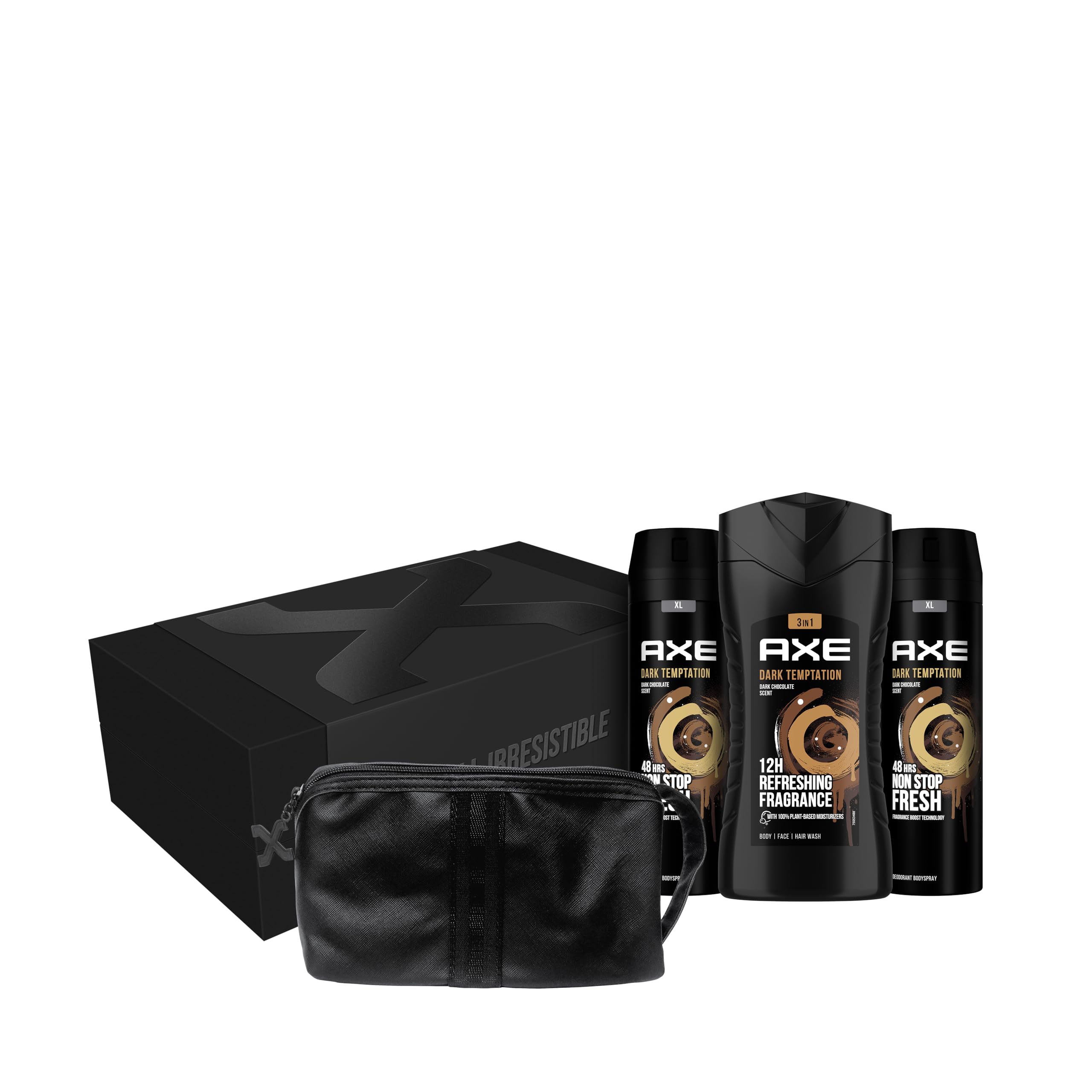 Axe Pack Dark Temptation higiene y cuidado personal para hombre 3 productos