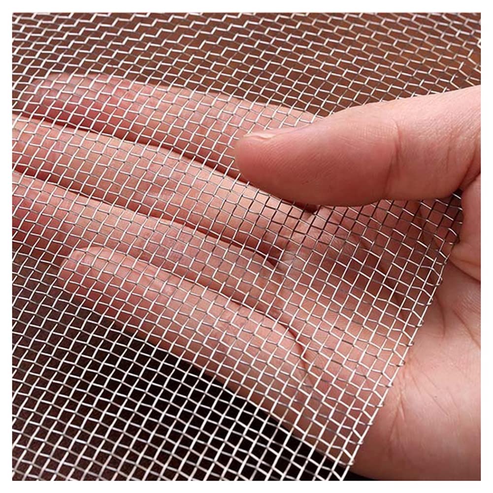 Rete Metallica Intrecciata in Acciaio Inossidabile, 5 Maglie, 10 Maglie, 16 Maglie, 24 Maglie, 80 Maglie, 250 Maglie, per Prese d'Aria, Giardino, casa, Blocco Fessure, 10 Maglie, 1x3 m (39x1