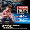 【Diseñada para Switch 2】 Tarjeta de memoria microSD Express GIGASTONE 128GB, lectura/escritura 880/500MB/s, SDXC, SD 2.0 3.0 5.0 7.1 UHS-I UHS-II, para cámara de acción y dron, incluye adaptador SD y lector USB-C 【5 años de recuperación de datos gratuita】 3