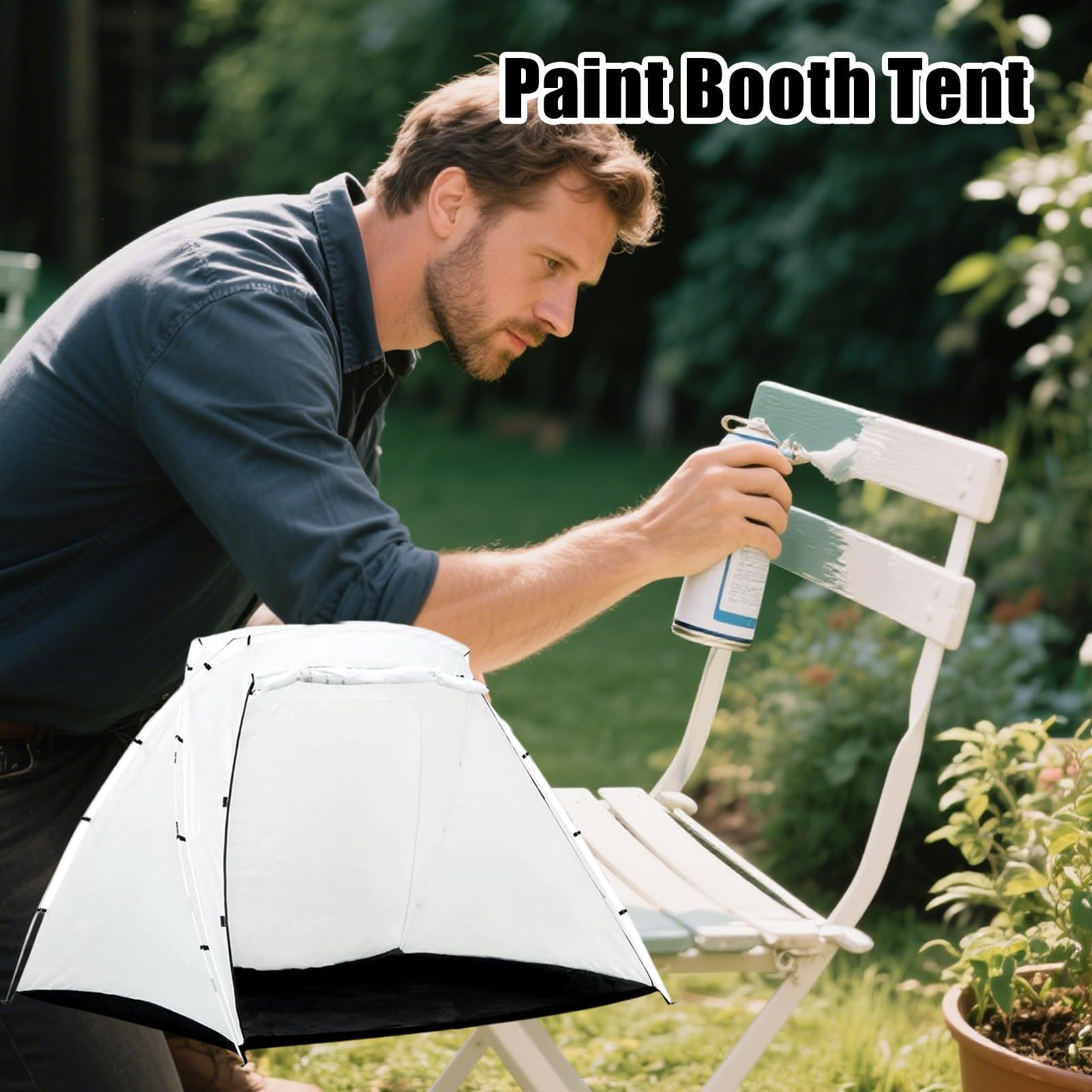 Tenda per verniciatura a spruzzo portatile per cabina di aerografia | Pieghevole Verniciatura a Spruzzo Tenda Stazione per giardino, prato, cortile, interni, esterni, patio, garage, officina