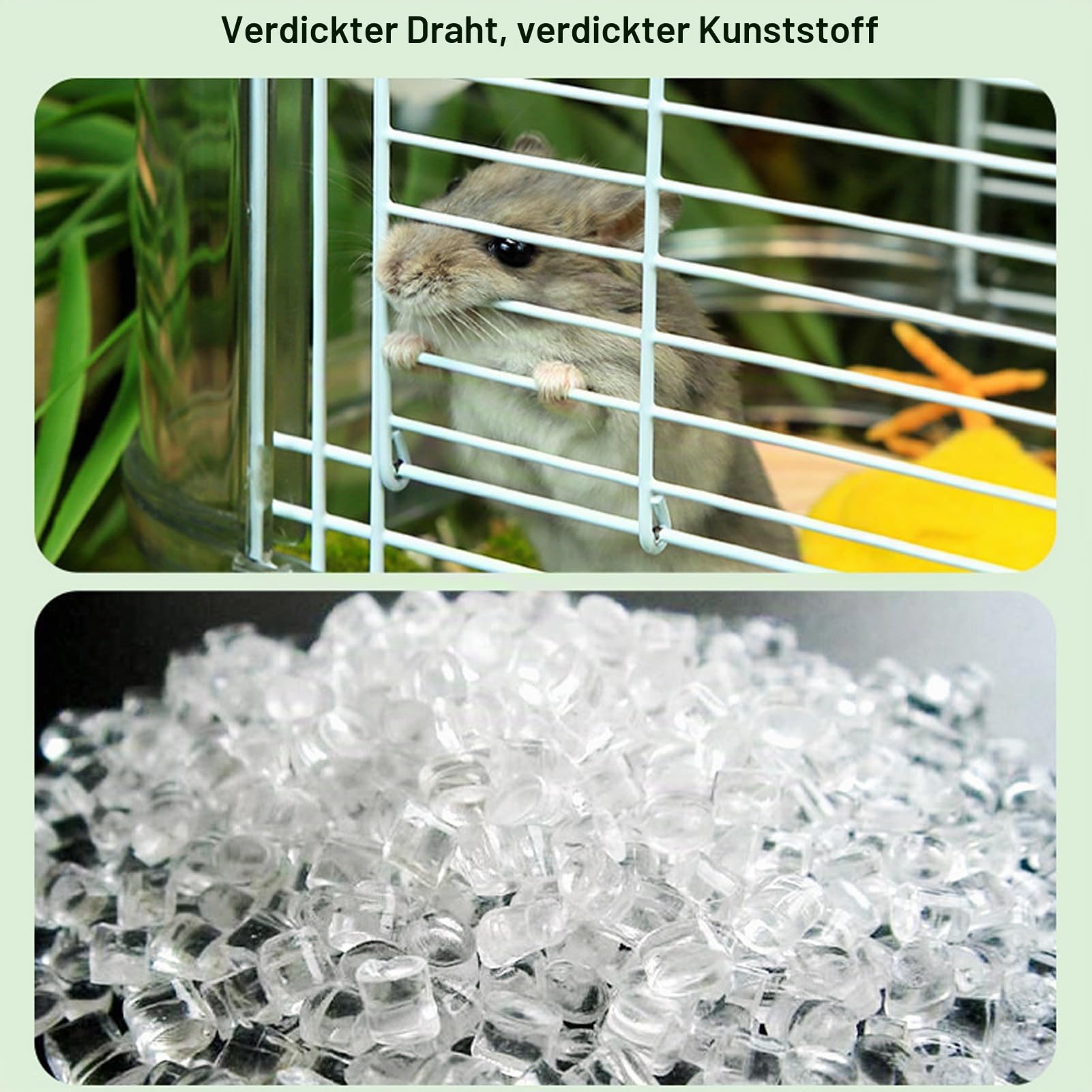 Hamsterkäfige und Lebensräume, Rattenkäfig mit Hamsterzubehör, Einschließlich Hamsterball, Futternapf, Wasserflasche, Kleintierkäfig und Laufstall 16,5 X 12,2 X 10,2 Zoll (2