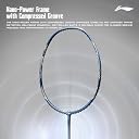 Li-Ning Li-Ning G-Force 3900 II Superlite Unstrung Badminton Racket with Full Cover | 5U | Maximum Tension ≤ 30 Lbs (Navy/Neon Green) gallery image