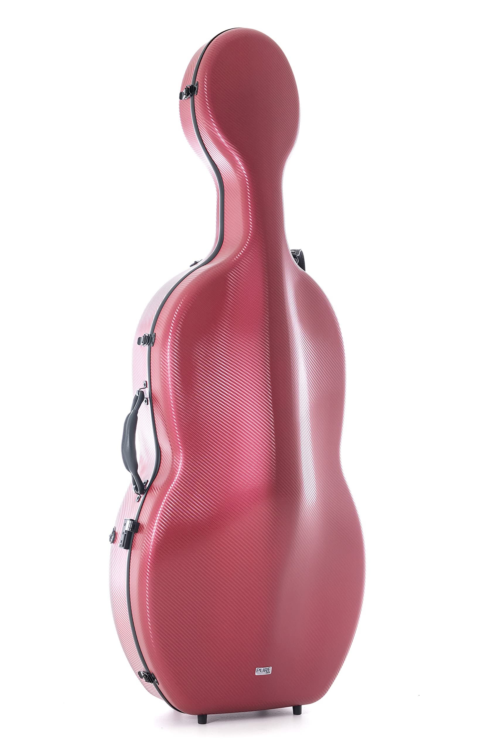 GEWA custodia per violoncello in policarbonato 4/4 rosso con cinghie a zaino e maniglia laterale