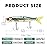 TRUSCEND Fishing Lures for Bass, Glide Baits with Vertical Tongue Design, Segmented Swimbaits Fishing Lures for Saltwater Freshwater, Slow Sinking Plugs Lures for Bass Walleye Trout Pike Musky