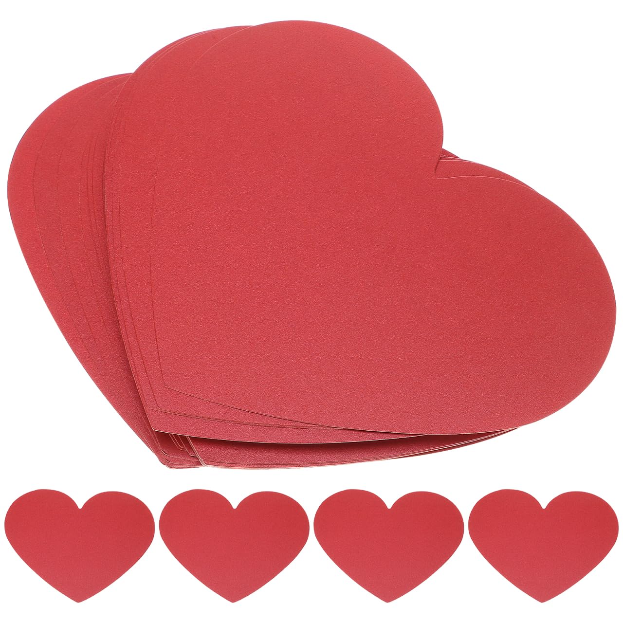 SOIMISS 40Pcs Hand Cards Bulk for Valentines Day Blank DIY Greeting Cards with Wine Red Color Creative for Couples and Romantic Decorations