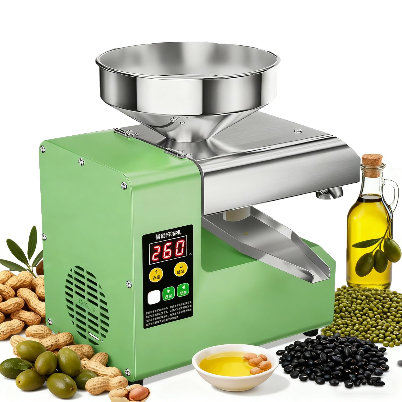 eQianyuan Automatic Oil Press Machine for Home Use 220V