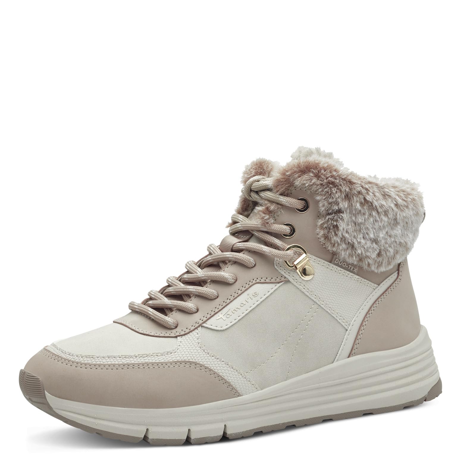 Tamaris Women' 1-26251-43 Fashion Boot, Ivory, 5 UK