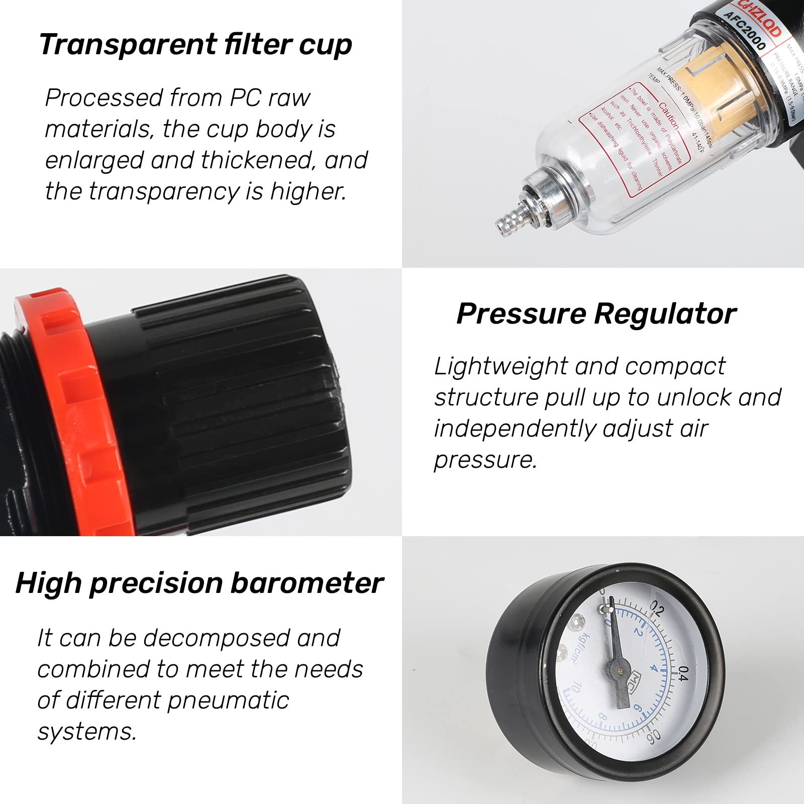 Filtro Aignep T030 Regolatore Di Pressione Aria Compressa In - Foto 10