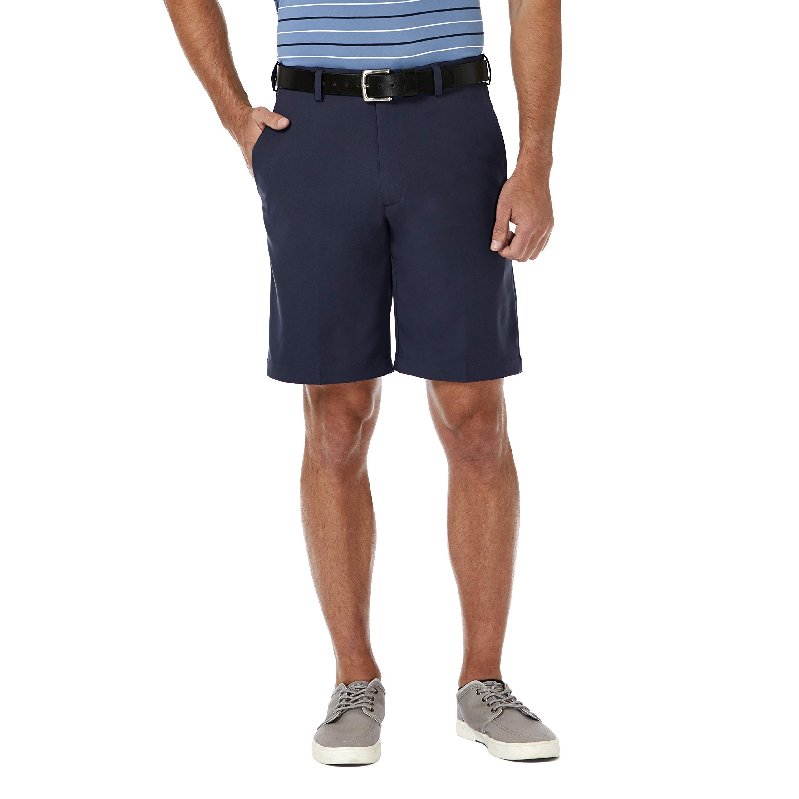 Haggar Men's Cool 18 Pro Short, Navy, 34