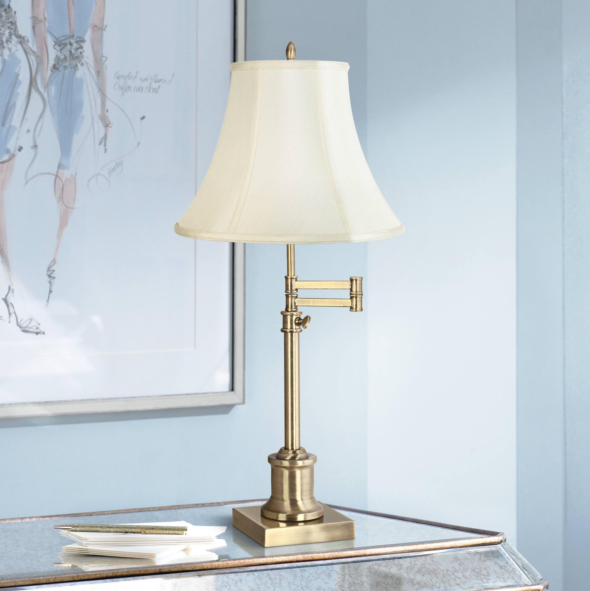 360 Lighting Westbury Traditional Swing Arm Desk Table Lamp