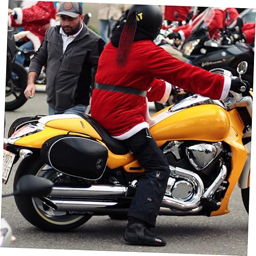 Miniatura 6 de Sosoport Casco para rastas de cola de caballo, adorno de bicicleta, casco de cola de caballo, trenza de cola de caballo, casco de motocicleta,