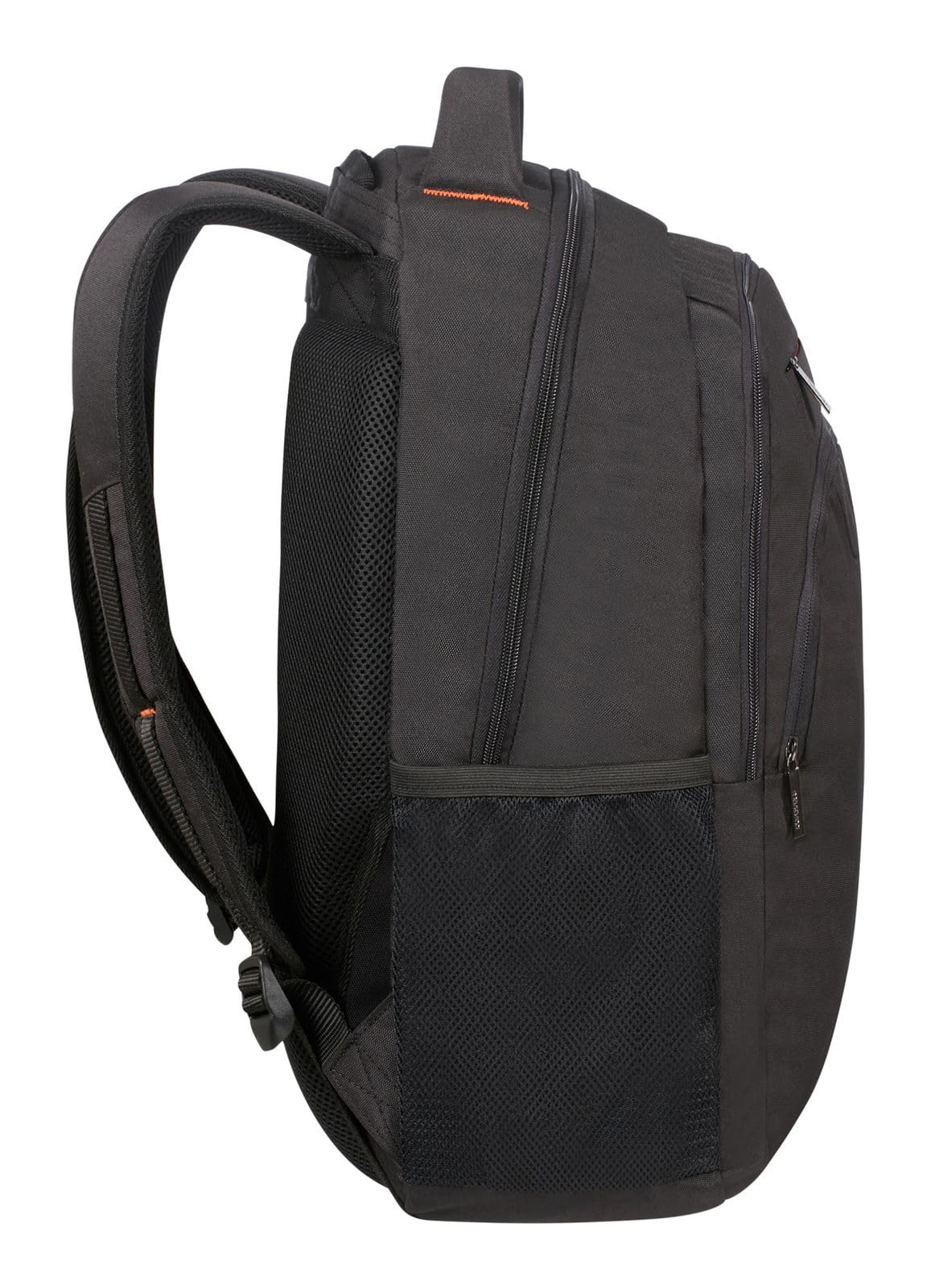 American Tourister AT Work - Mochila para portátil 17.3 pulgadas, 52 cm, 34 L, Negro/Naranja (Black/Orange)
