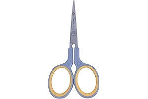 4" Sewing Titanium-Bonded Curved Applique Scissors for Embroidery by Westcott (13865)