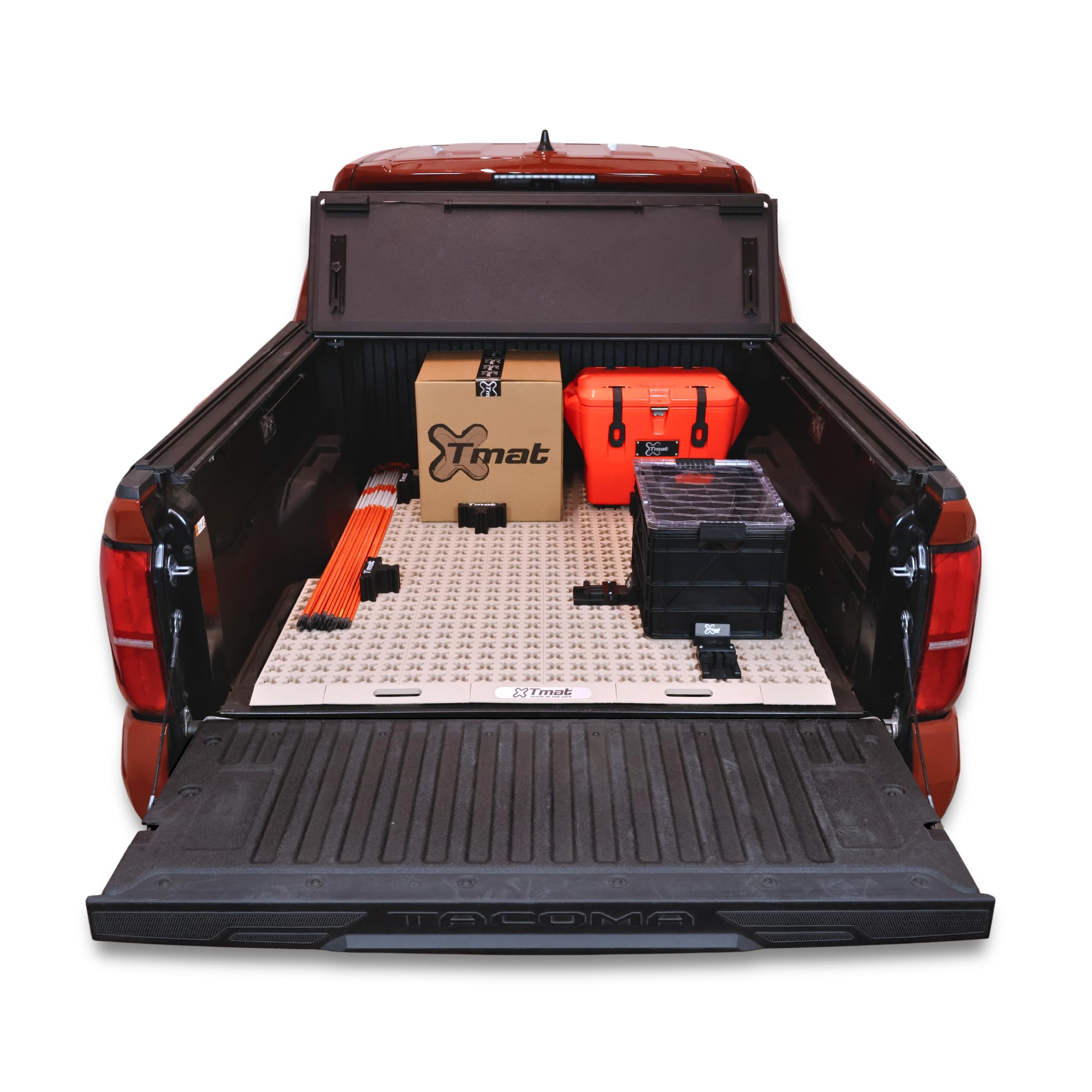 Tmat Truck Bed Organizer Storage System Slide Out Mat (Desert Tan, 5'0" - 5'2" Mid-Size Trucks)