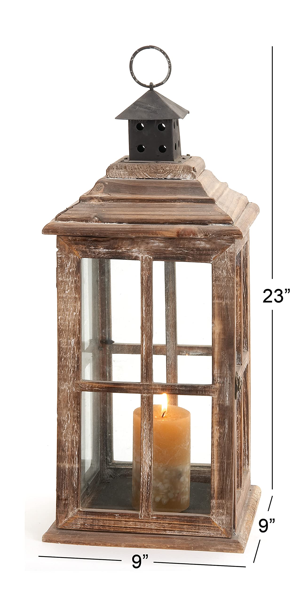 Amazon.com: Deco 79 Wood Lighthouse Style Decorative Candle