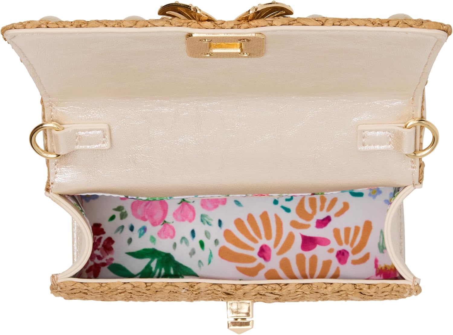 Betsey Johnson Raffia Mini Top Handle