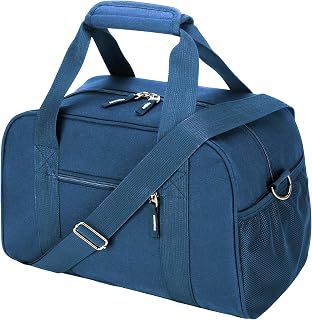 14 inch Small Gym Bag for Men & Women, Mini Duffle Bag for Travel Sports, Lightweight Carry On Duffel Bag, Navy Blue