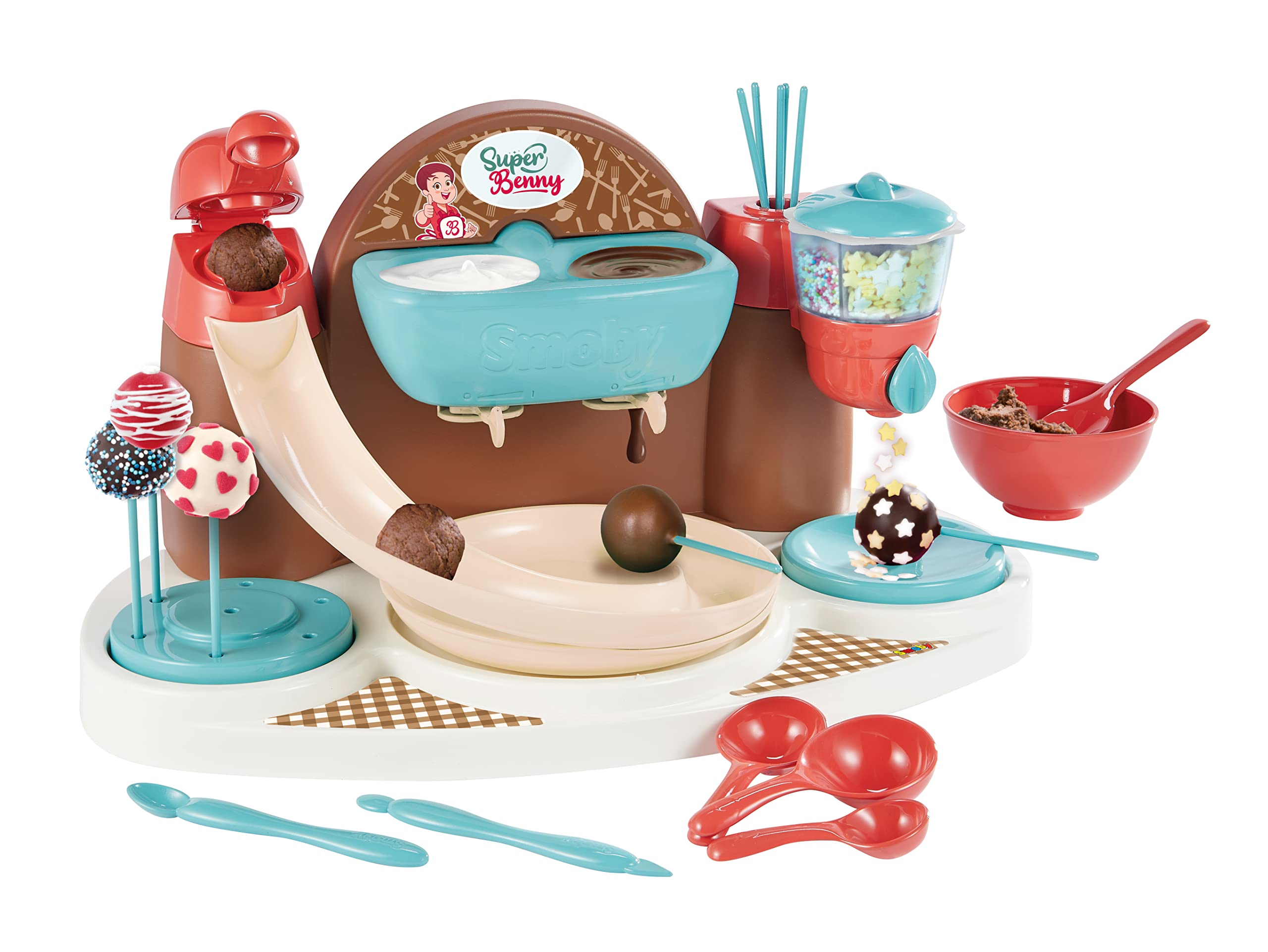 Smoby - Super Benny, fábrica de paletas de Pasteles, 7600312120