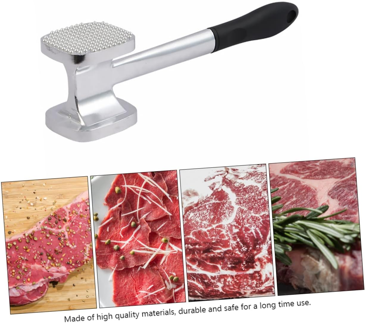 Beef Hammer Household Tools Steak Pounder Meat Mallet Meat Masher Tool Kitchen Mallet Dual-sided Hammer Meat Grinder Heavy Duty Needle Meat Tenderizer Double Sided Meat Tenderiser