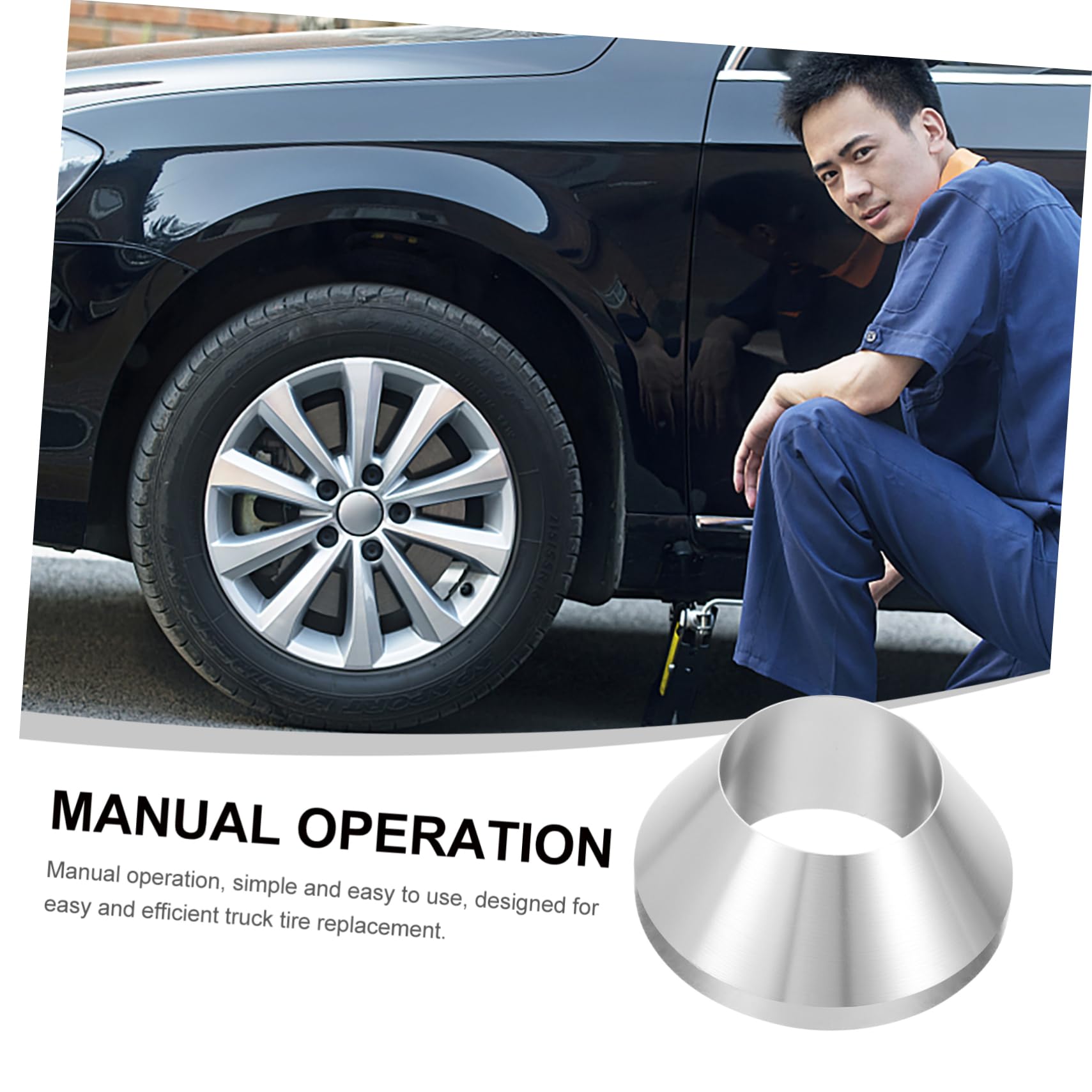 Alipis Manual Changer Centering Cone Aluminum Wheel Centering Cone for Easy Truck Tire Replacement