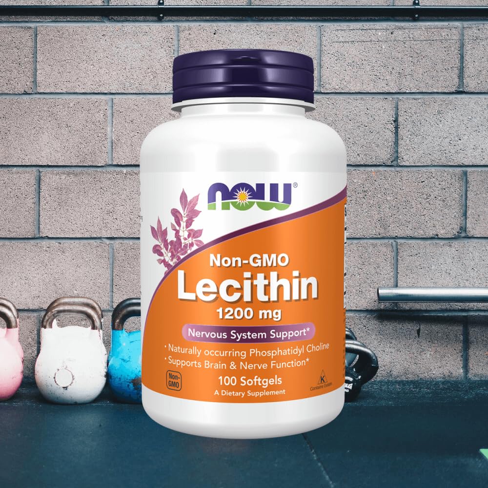 Now Foods Lecithin 1200mg, 100 Soft-gels