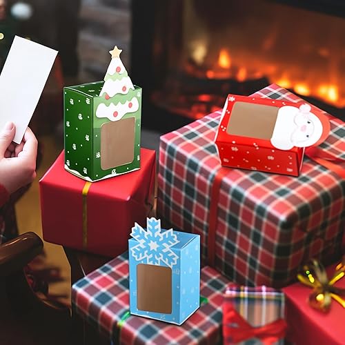 Miniatura 4 de Eaasty 18 Unidades Cajas de Regalo de Dinero en Efectivo de Navidad para Regalar Dinero con Ventana Transparente Portador de Dinero para Regalo en