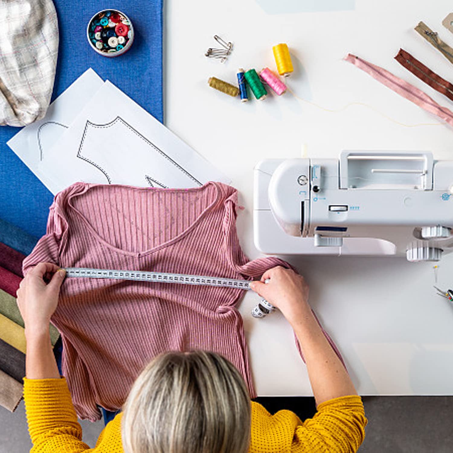 8 Righelli Per Allineamento T-Shirt + Metro - Set Per Fai Da Te - Foto 3