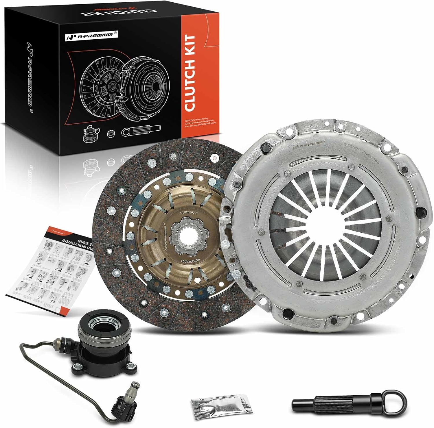 A-Premium Transmission Clutch Kit with Slave Cylinder for Chevrolet Cruze/Trax (no Dual Mass Flywheel)