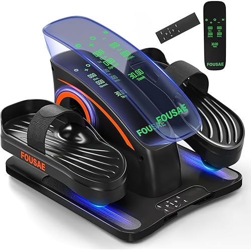 Under Desk Elliptical, Upgraded 6 Adjustable Resistance &15 Speeds Ellipse Leg Exerciser