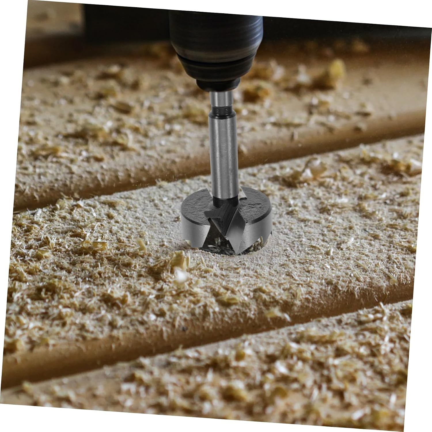 Cabilock 40mm Steel Drill Bit for Wood Multitooth Flat Wing Cabinet Furniture Easy to Transport Wood Drill Bits