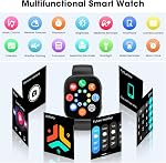 Smart Watch pour les femmes hommes, Fitness et Sleep Trackers avec 1.88" HD écran tactile, Bluetooth appelant Smartwatch pour Android/iOS, Pedomètre multi-sports