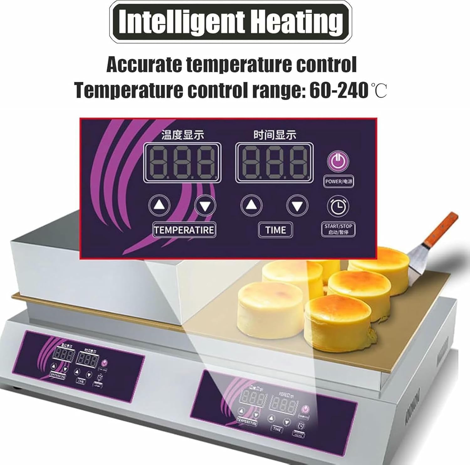 Electric Pancake Maker | Copper Surface Souffle Pancake Machine for Japanese Dorayaki, Perfect Home Baker