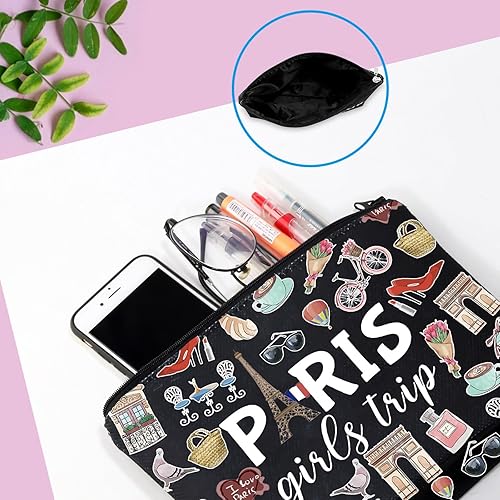 Miniatura 6 de GJTIM París viaje regalo París fin de semana regalo vacaciones en París regalo París tema bolsa de viaje, Viaje Chicas París Negro, Bolsa de
