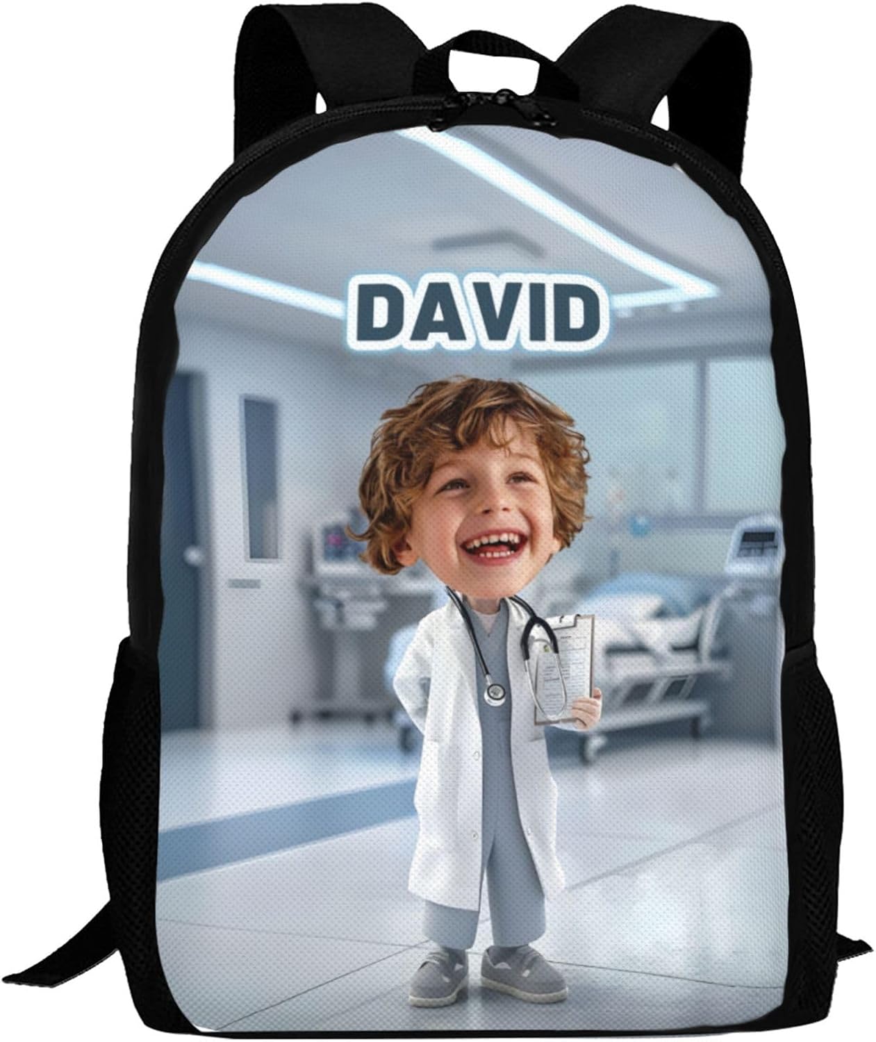 Custom Doctor Backpack for Men Women Personalized Backpack Design Your Photo Name Logo Customize Large-capacity Backpack for Work Camping Travel - Image 8