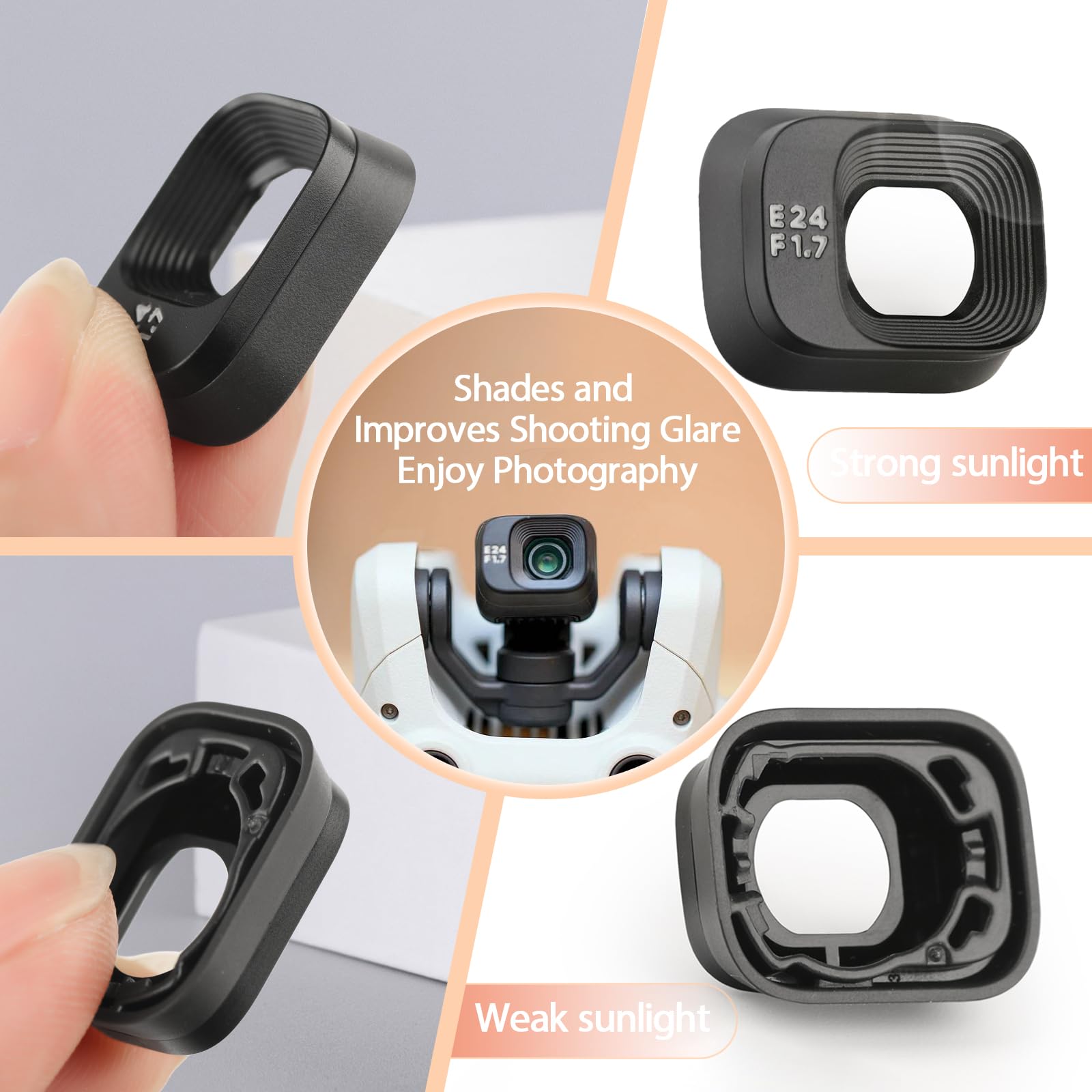 Housse Supérieure Pour Gimbal DJI Mini 3 / Mini 3 Pro - Protection Noire Générique Neuve