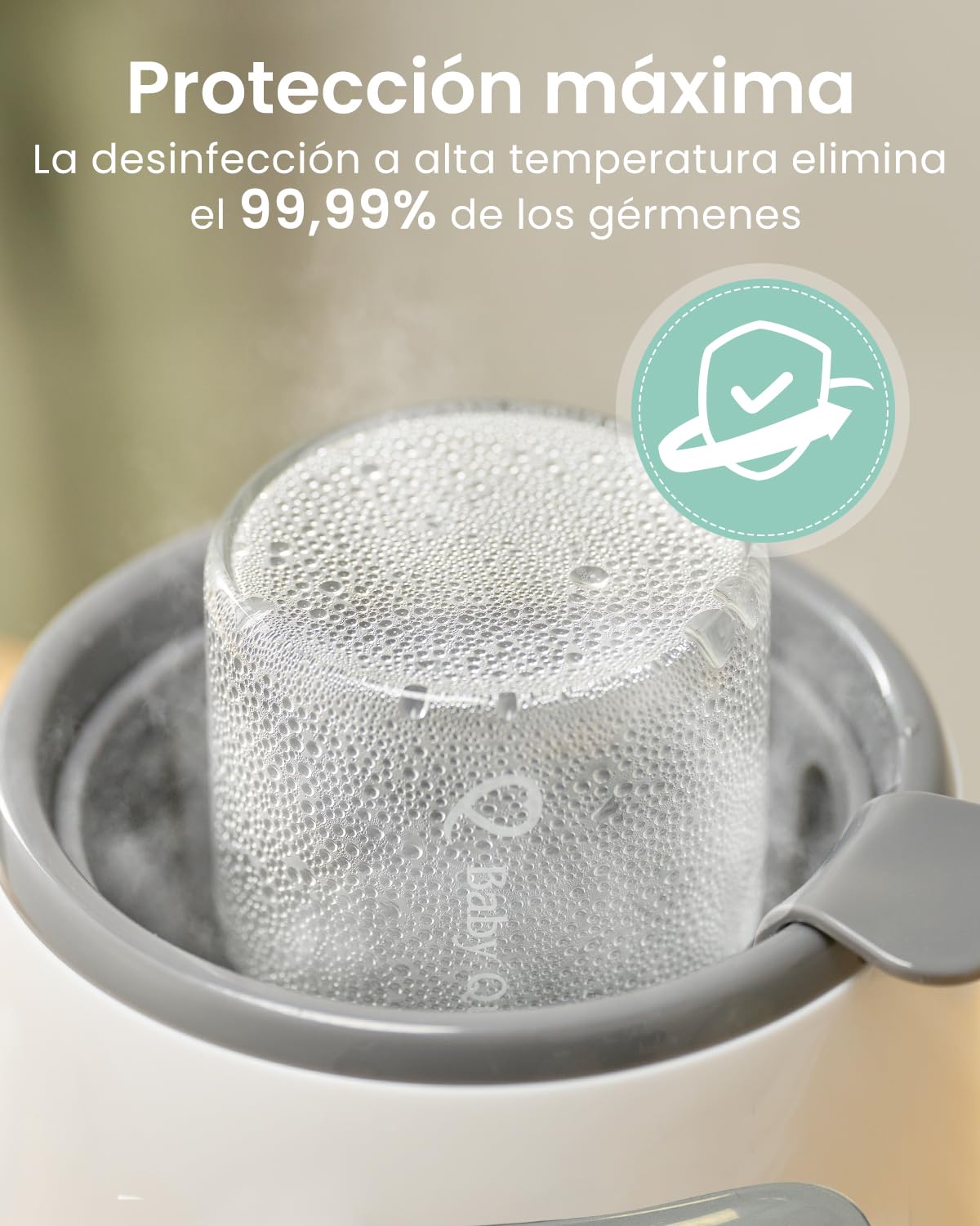 GROWNSY Calentador de biberones para biberones 8 en 1Fast Calentador de alimentos para bebés para mantener caliente la comida del bebé y descongelar, blanco