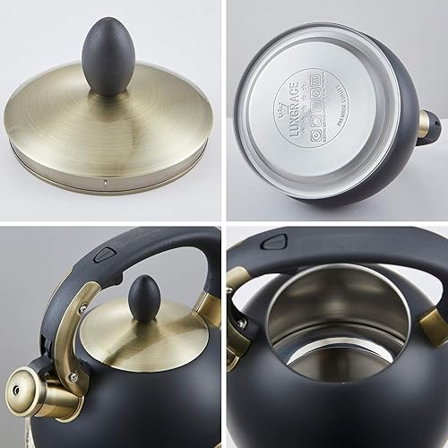 Miniatura 7 de Tetera de acero inoxidable, con silbido