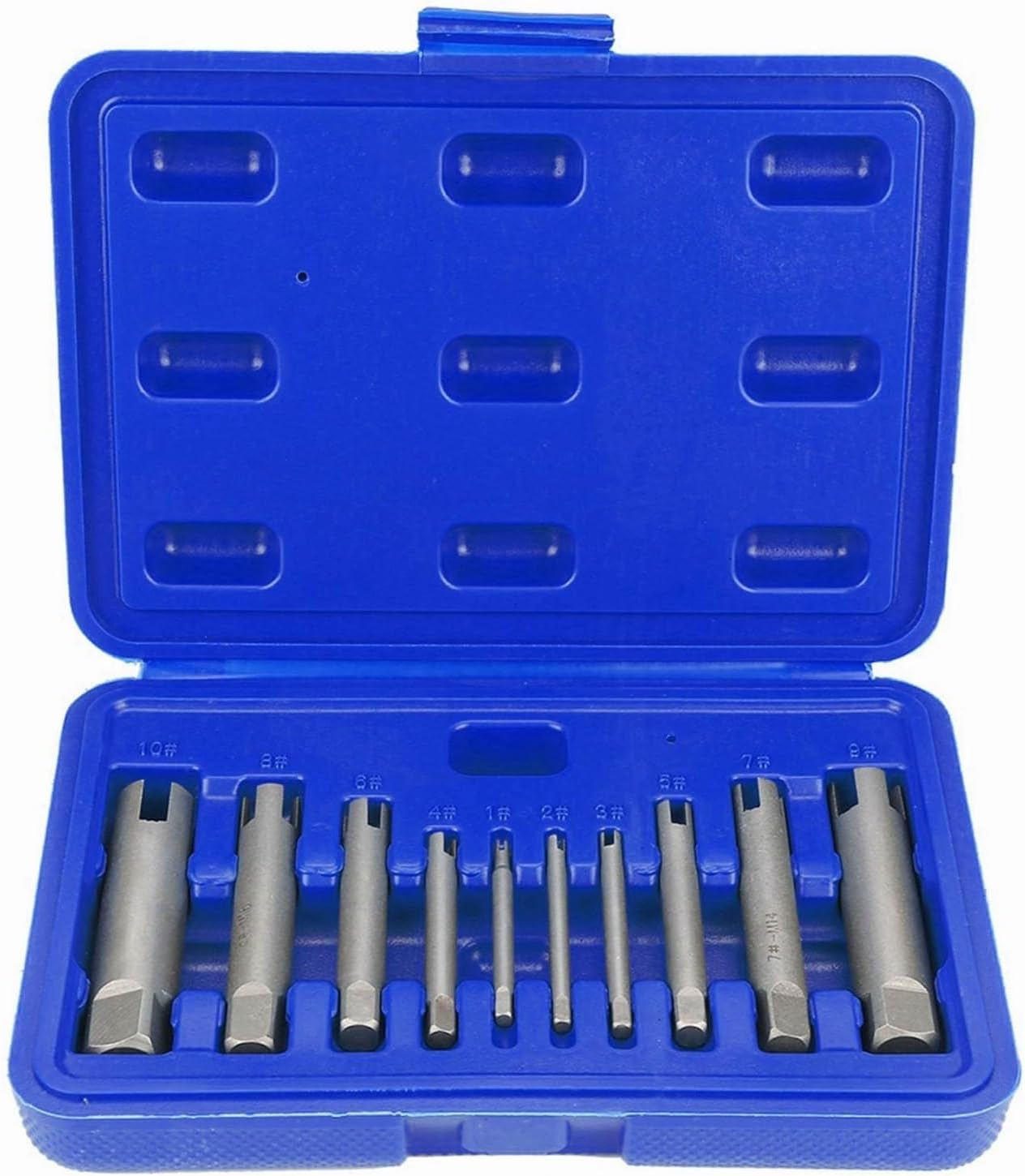 Forming Tap High Speed Steel Broken Head Taps Remover Stripped Screw Tap Extractor Set Tools(6pcs)