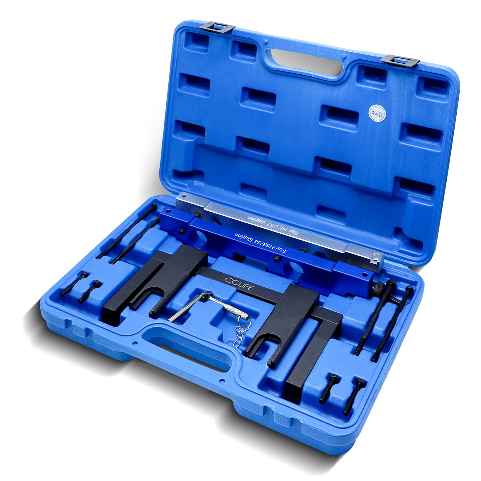 CCLIFE Herramienta de Ajuste Árbol de Levas para Cambio de Cadena de Distribución y Bloqueo Compatible con BMW 2.5L 3.0L N51 N52 N52K N53 N54
