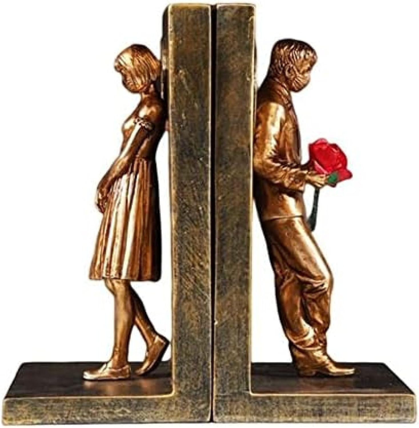 Serre-livres de bureau antidérapant pour organiser votre salon avec ce couple décoratif