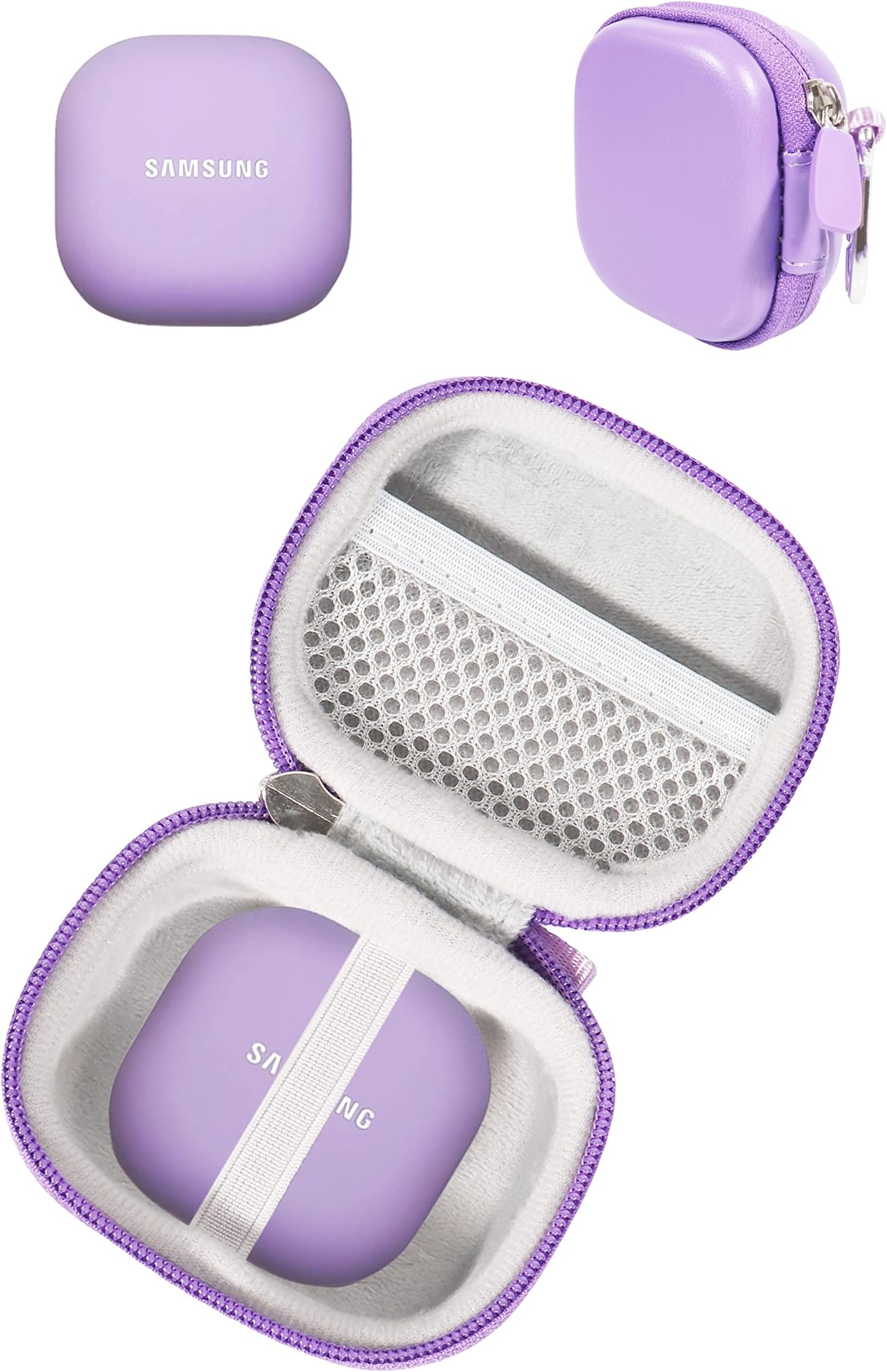 getgear Case Compatible with Samsung Galaxy Buds 2 Pro True Wireless Bluetooth Earbuds w/Noise Cancelling, Galaxy Buds Pro, Galaxy Buds 2, Galaxy Buds (Purple)