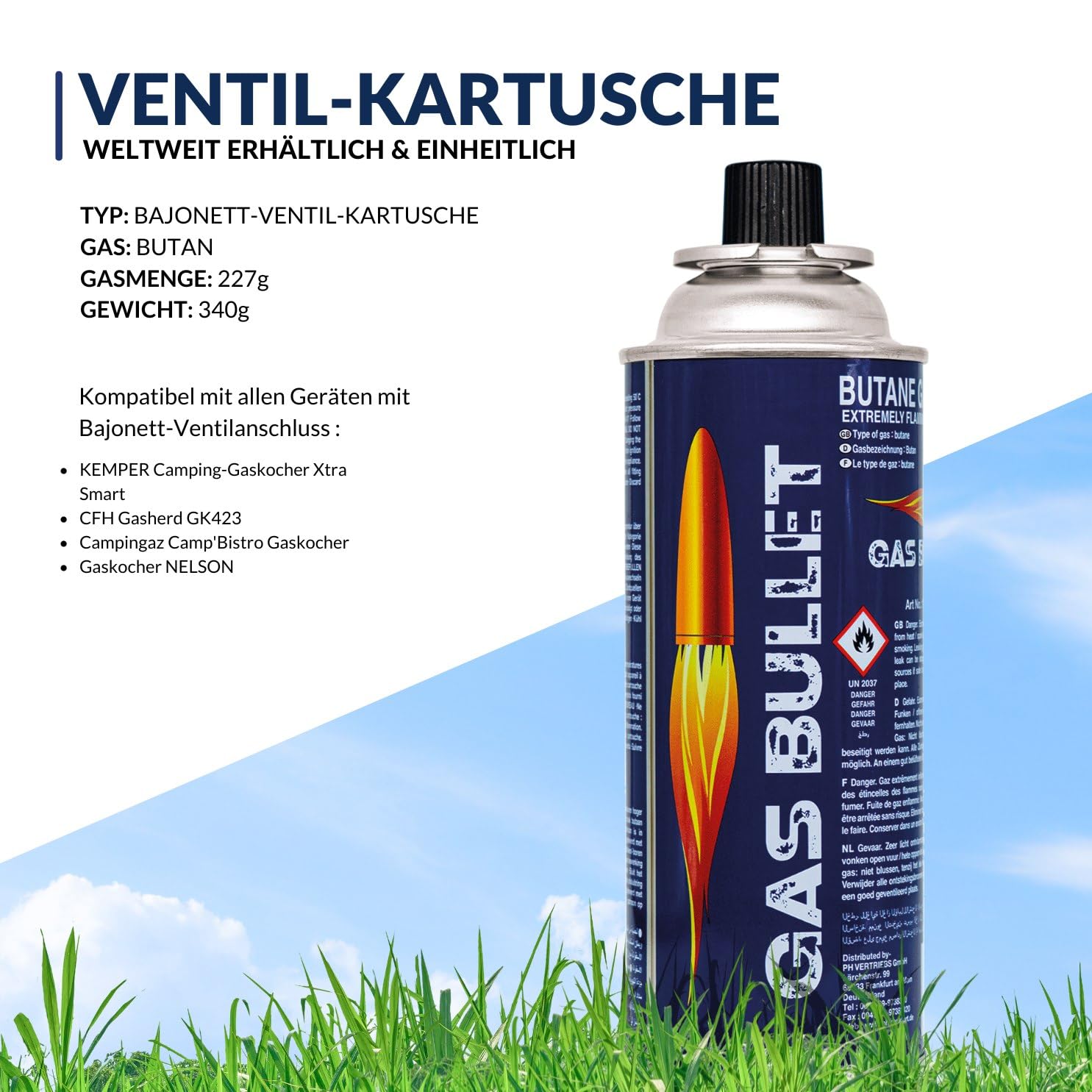 Bombola Gas Campeggio Weller, RBTS Ricarica GAS Per Saldatori - Foto 4