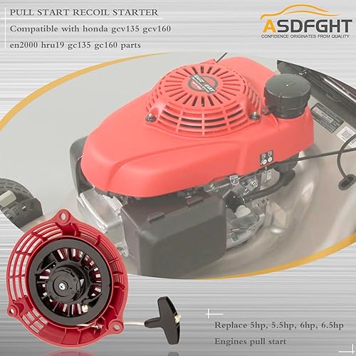 Miniatura 4 de GCV160 - Arrancador de retroceso de arranque para Honda GCV135 GCV160 EN2000 Hru19 GC135 GC160 piezas de motor generador de repuesto 28400-Zl8-023ZA