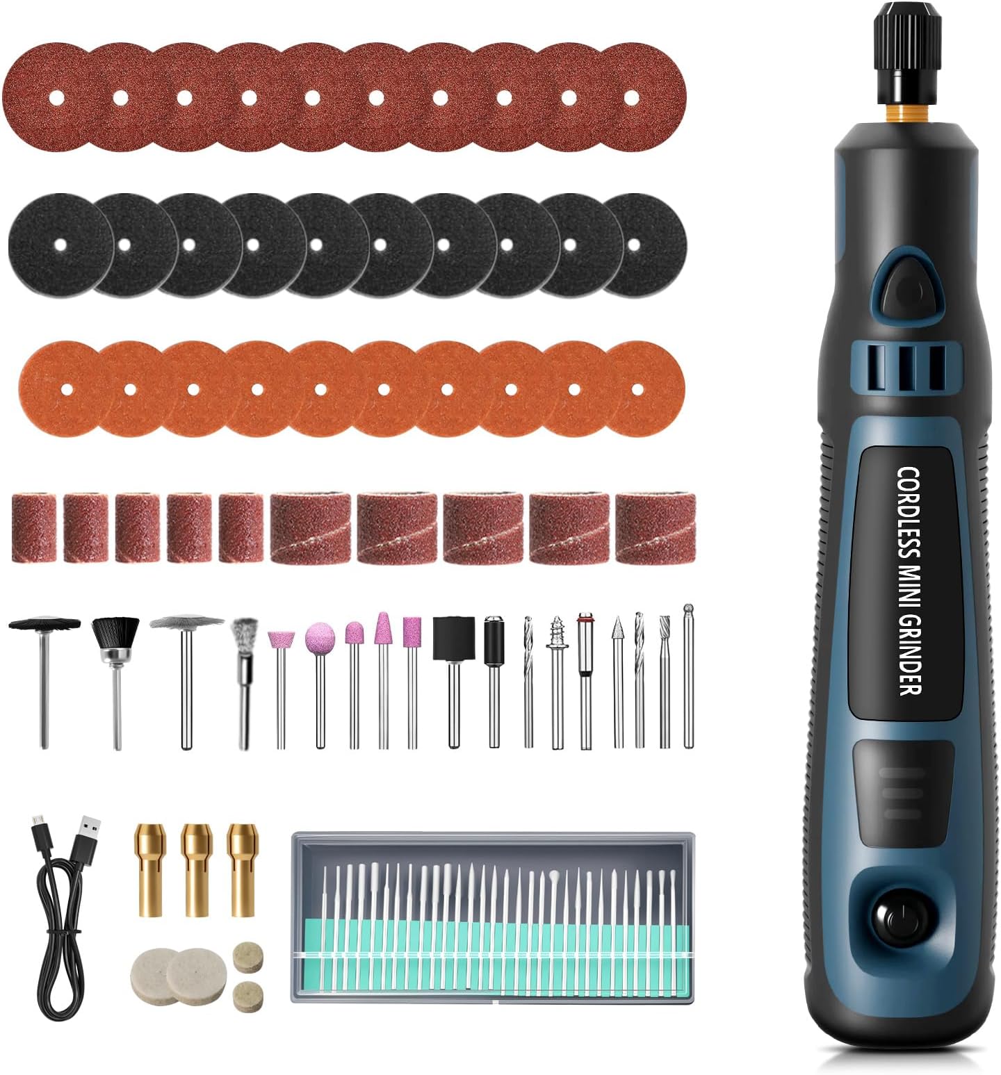 Electric Engraving Pen, 96 Pieces Multifunctional Engraving Tool Set, Portable Wireless Engraving Tool, Rechargeable USB Engraving Machine, DIY Rotary Tool for Jewellery, Wood, Glass, Metal and