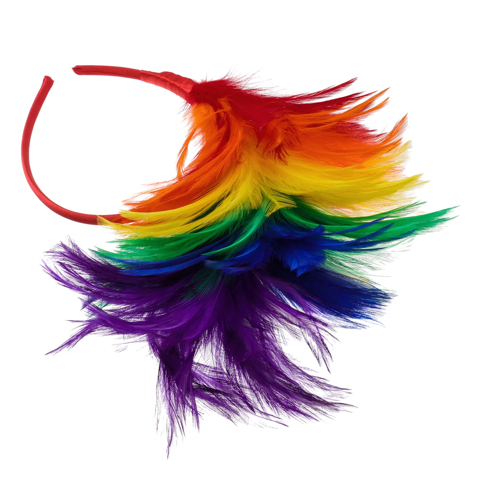 minkissy Copricapo Di Piume Colorate Per Donna Fascia Per Capelli Da Sposa Festa Unica Leggero e Comodo Da Indossare