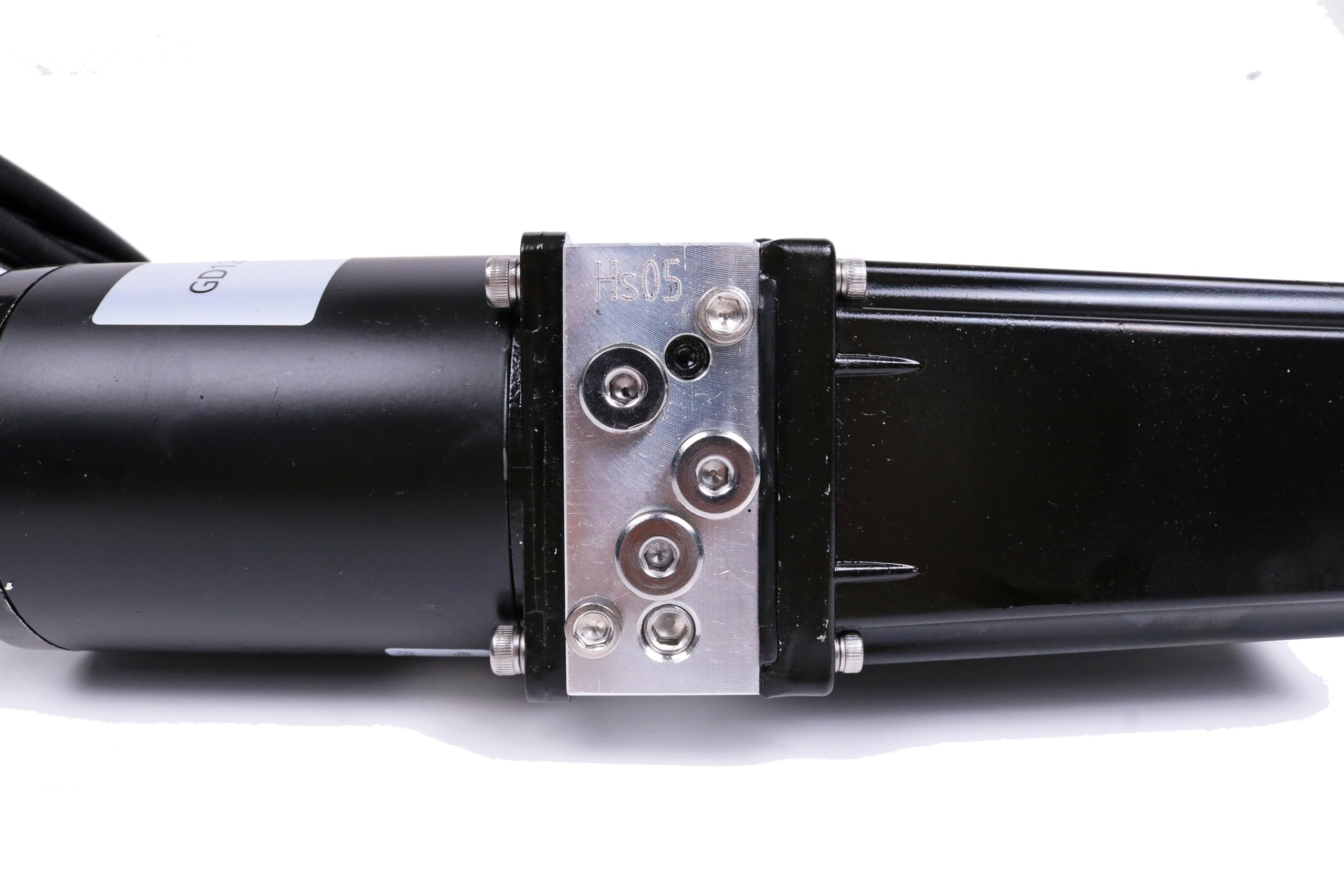 JEENDA Motor hidráulico de 12 pulgadas CC de 12 pulgadas, actuador lineal eléctrico resistente de 1700 libras-2300 libras, compatible con remolques de volquete, mesas de elevación, sistema de